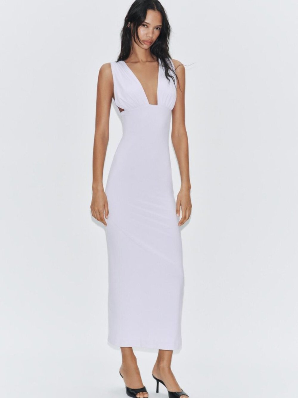 Zara Lilac Midi Dress